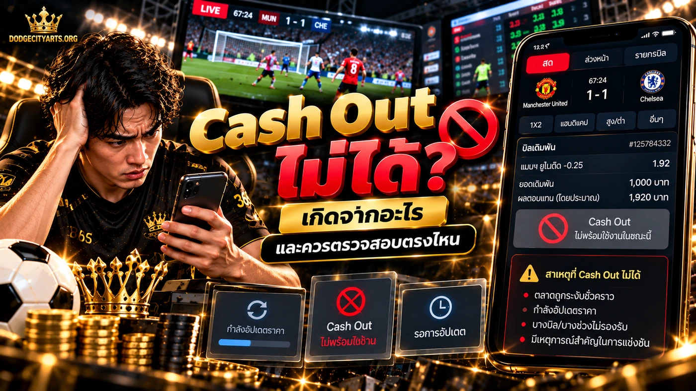 สาเหตุ Cash Out ใช้งานไม่ได้ เช่น ตลาด Suspended ราคาอัปเดต และเงื่อนไขบิลเปลี่ยน
