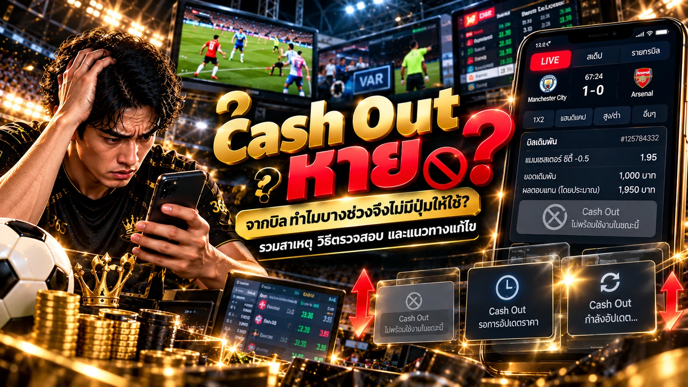 Cash Out หายจากบิล ทำไมบางช่วงจึงไม่มีปุ่มให้ใช้